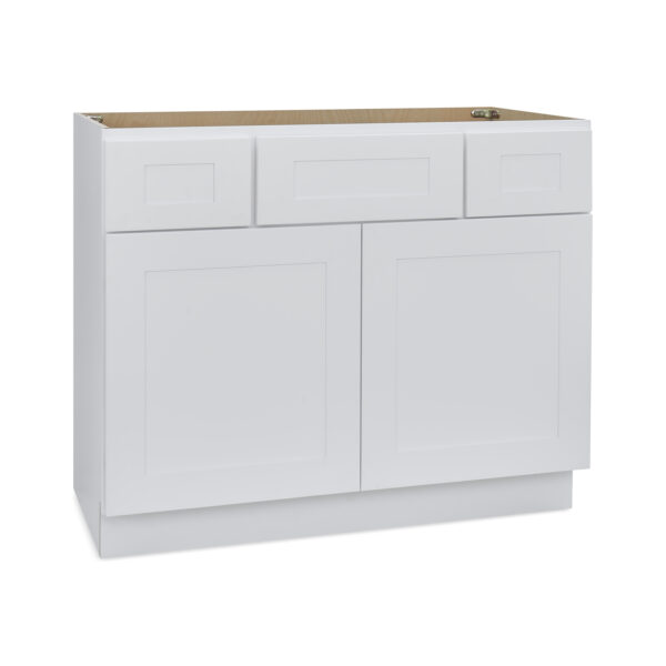 Alternative view of Vanity sink base combination - take drawer together